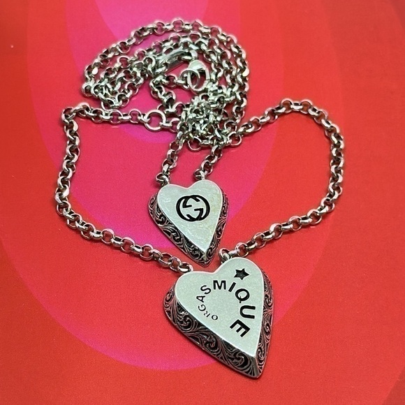 Gucci 925 silver necklace authentic 100% - Picture 2 of 16